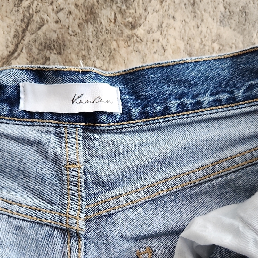 KanCan Light Blue Distressed Boyfriend Jeans - Picture 2 of 14